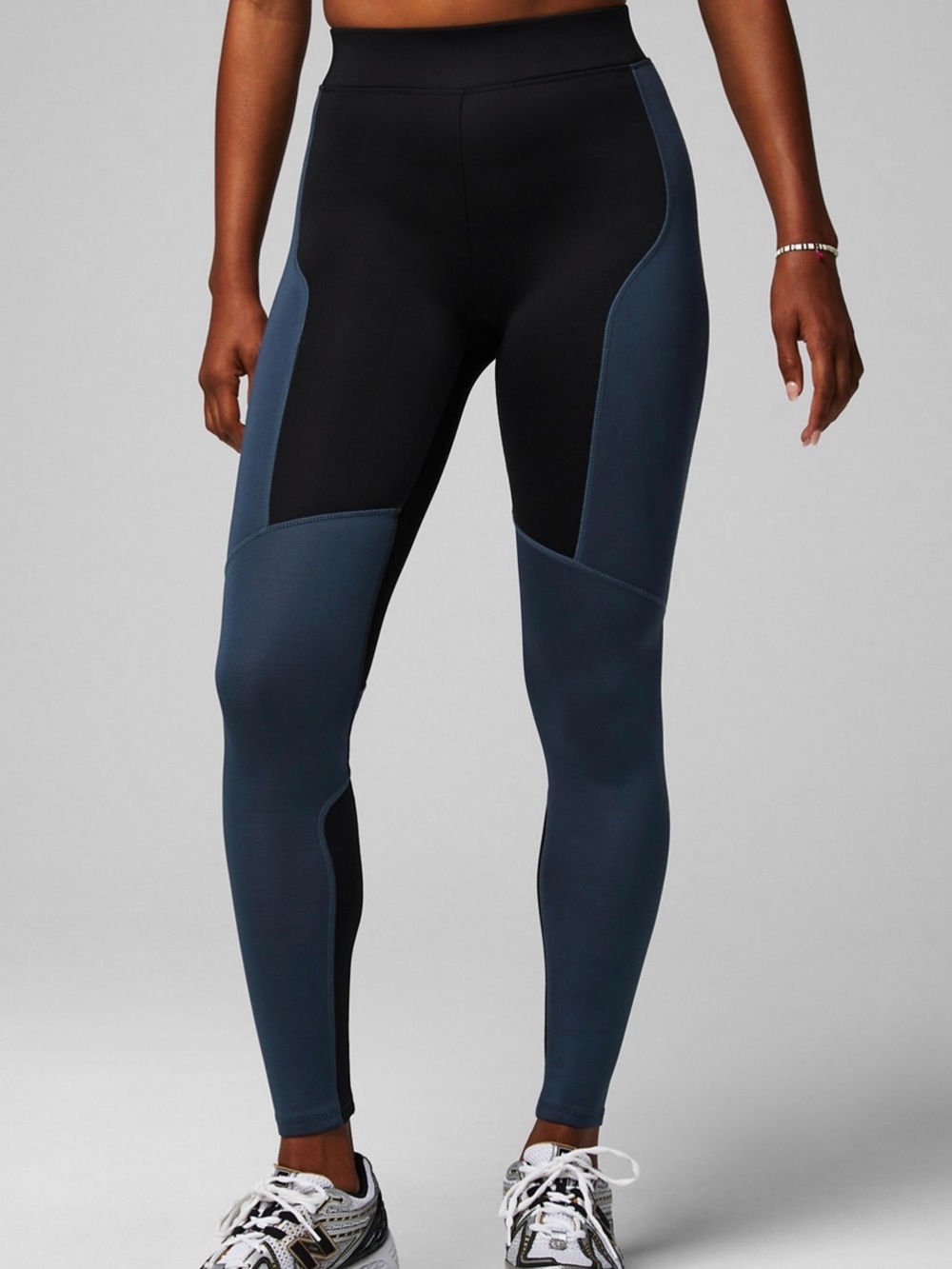 Fabletics Atlantis Scuba Seamed High-Waisted Leggings M